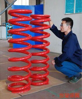 Large And Hot Coiled Compression Spring